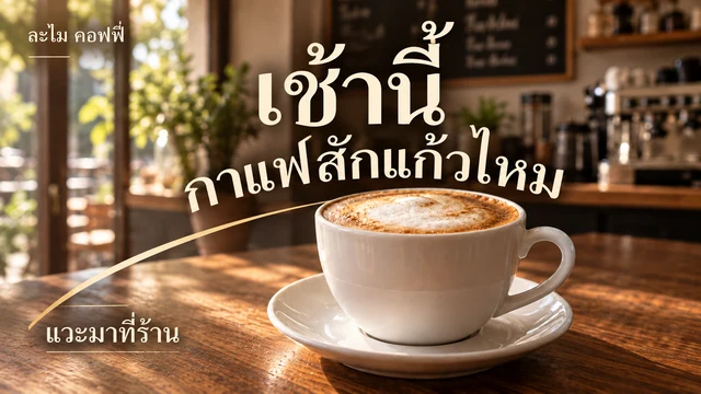 ทำแบนเนอร์ชวนแวะคาเฟ่
